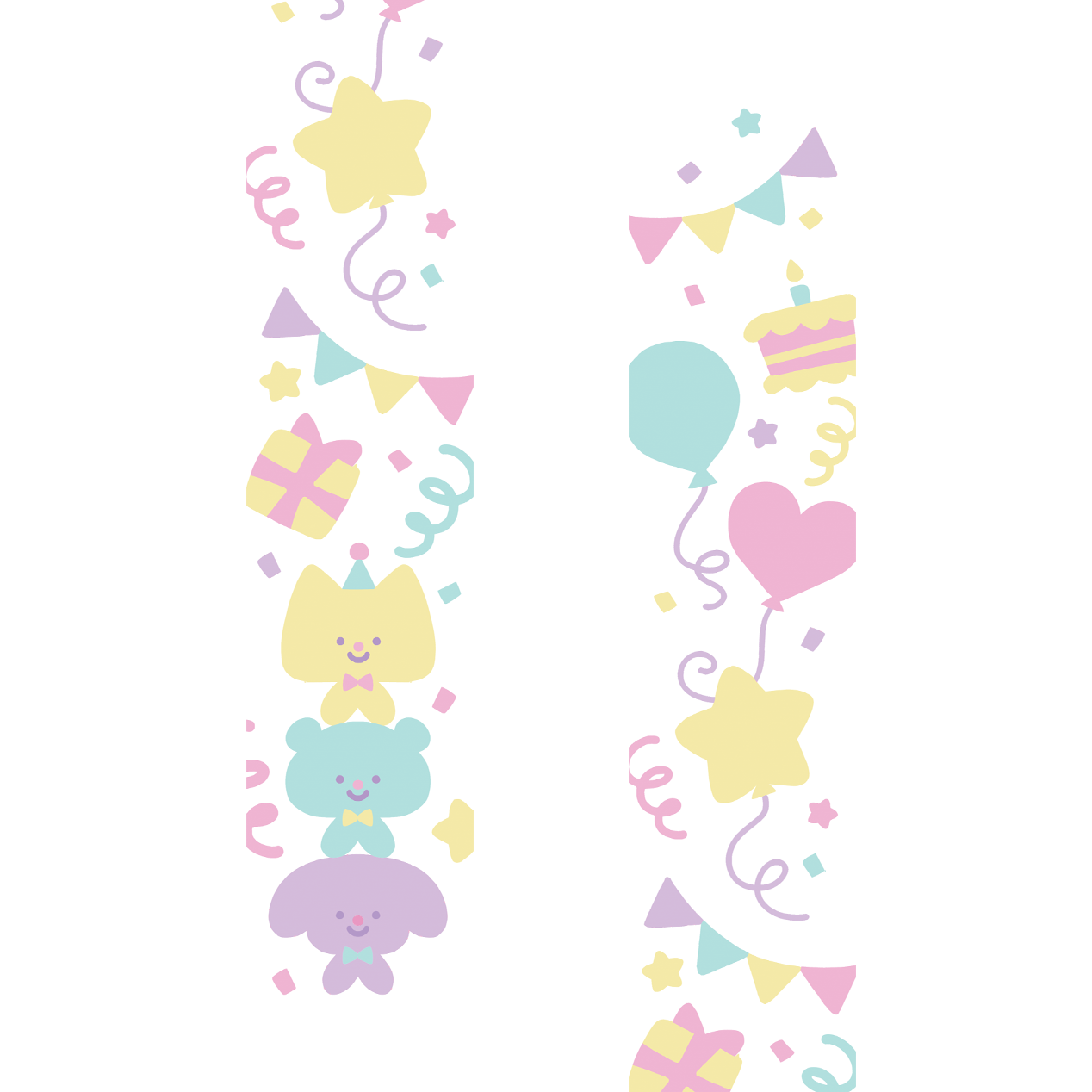 PARTY TIME - GLITTER WASHI TAPE