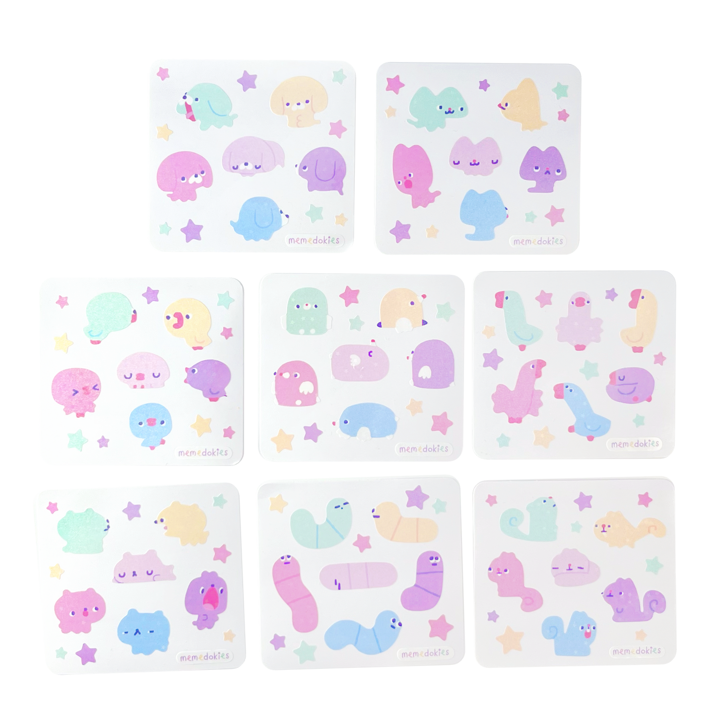 ANIMALS MINI HOLO STICKER SHEET