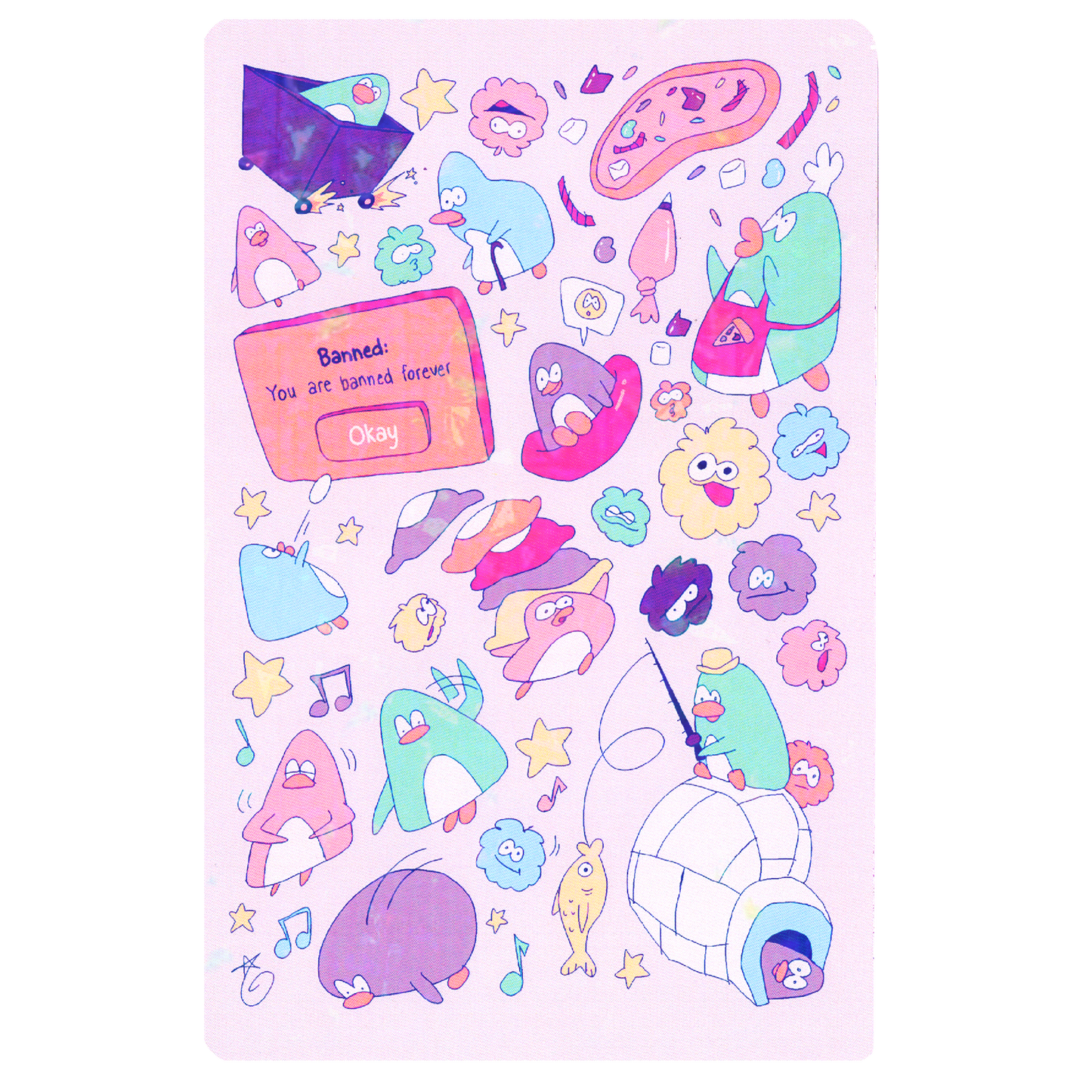 Club Penguin - Holographic Print