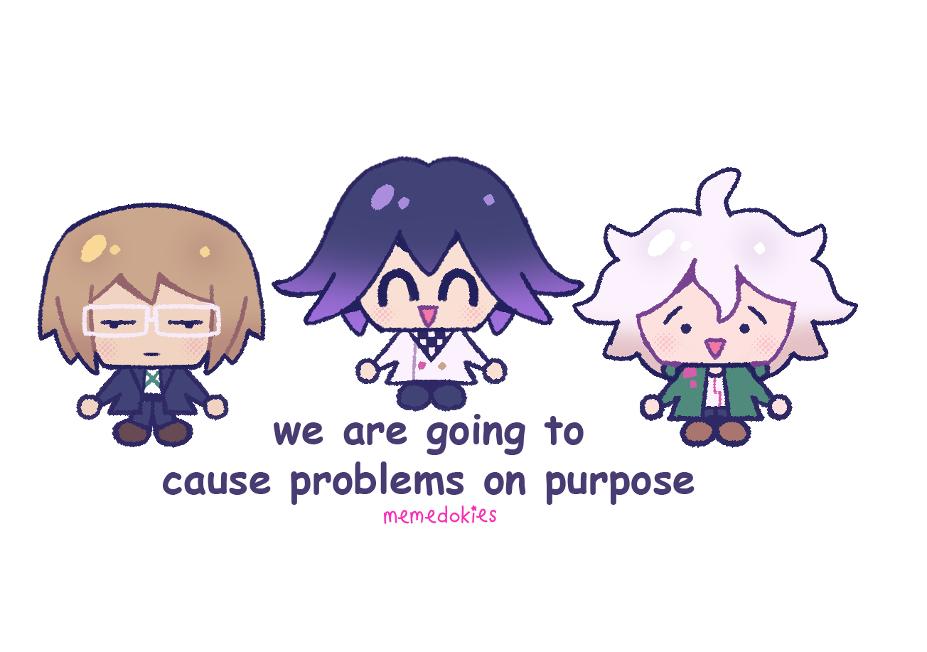 DANGANRONPA Cause Problems Die-Cut Sticker