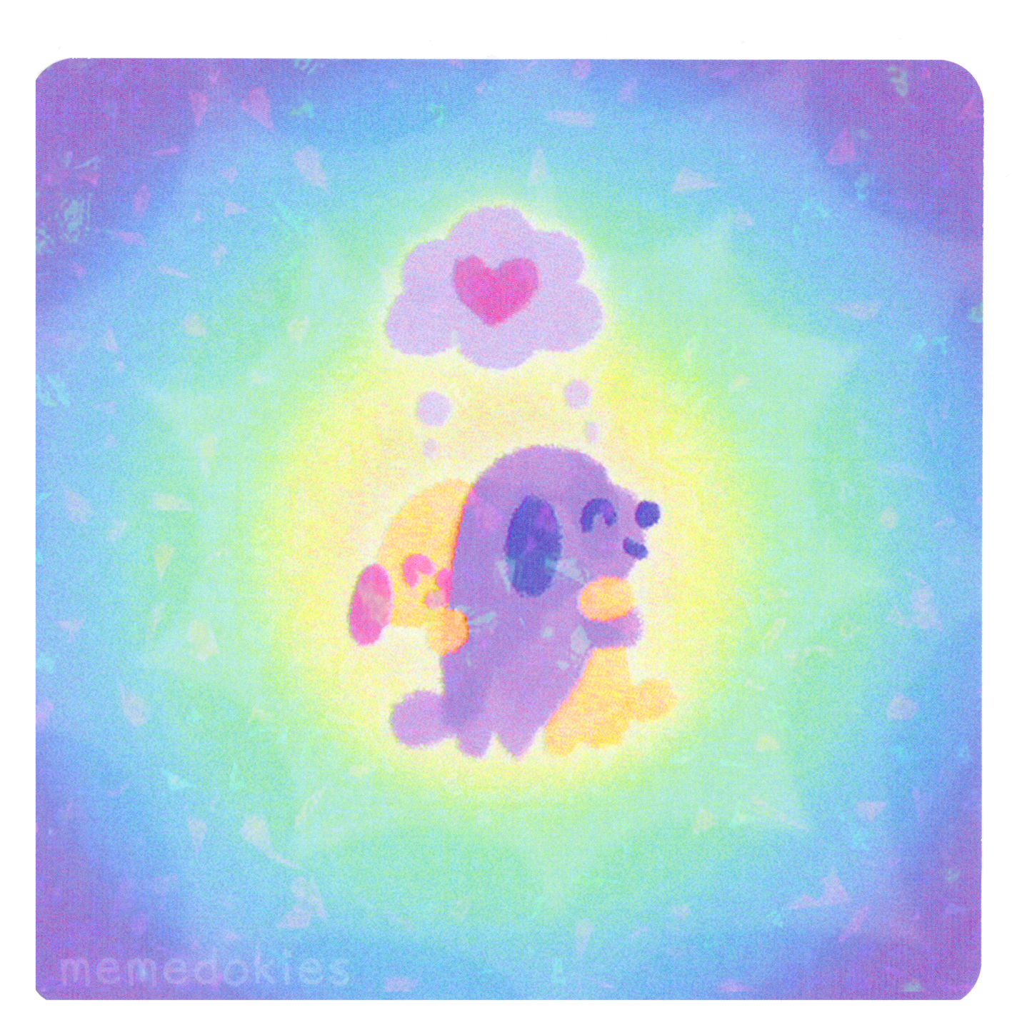 hug puppies - Holographic Print