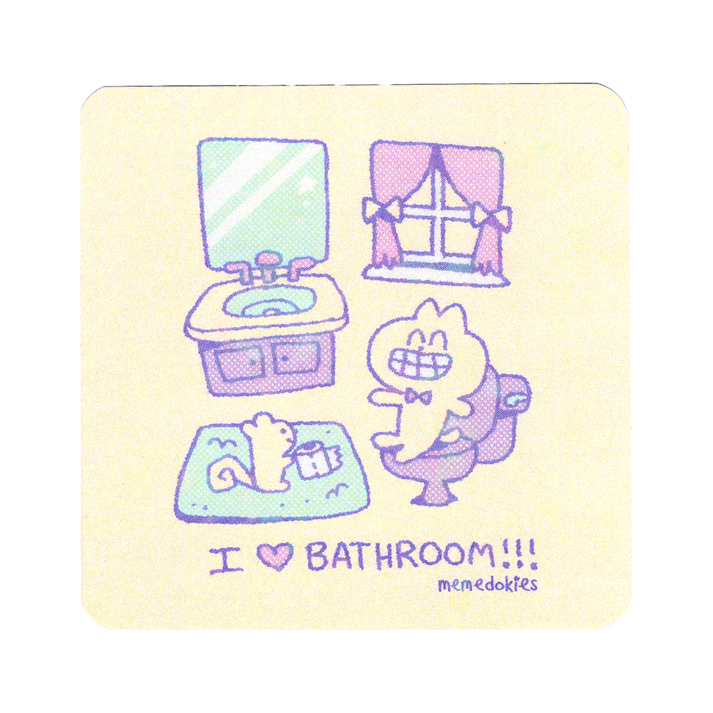 I HEART BATHROOM - Mini Print