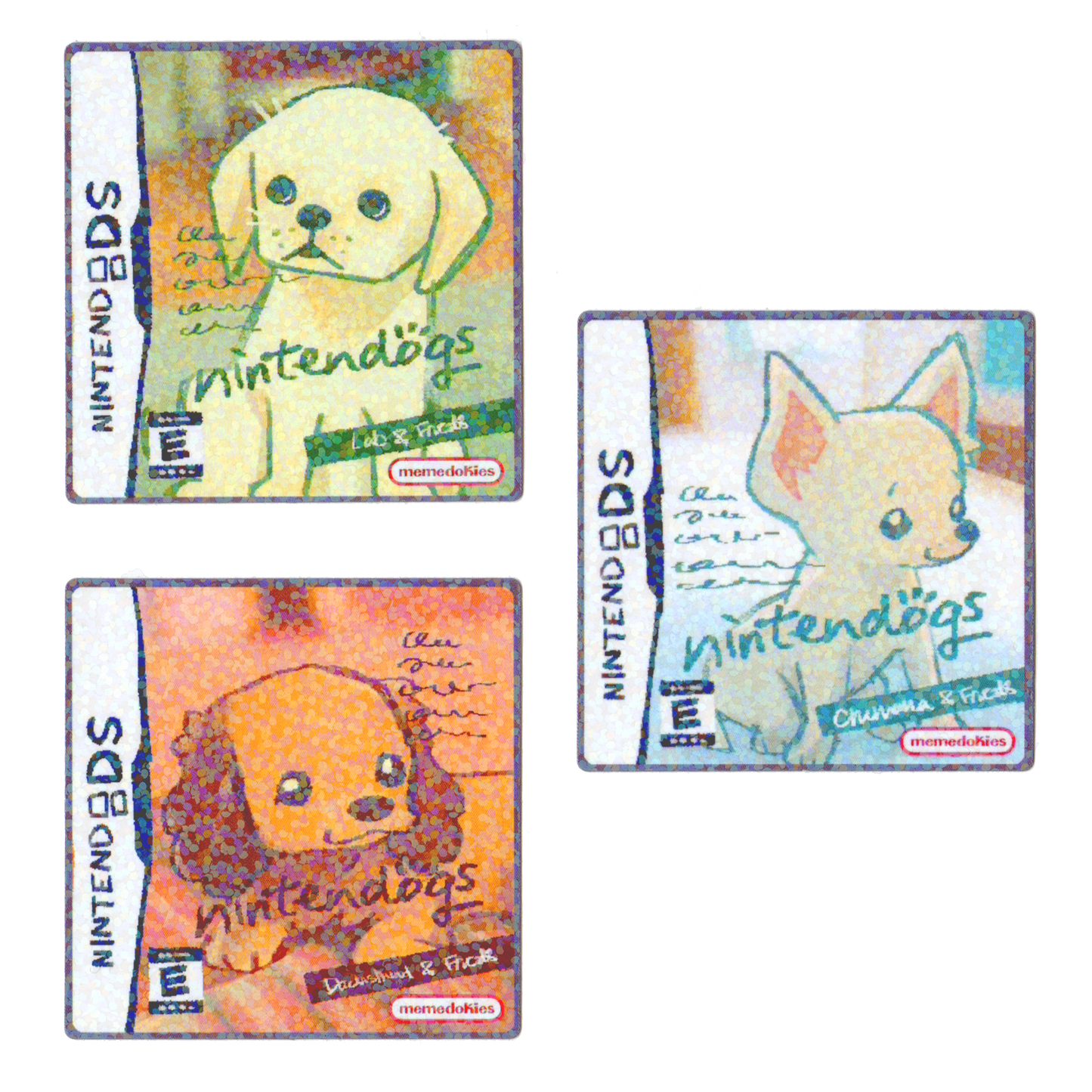 NINTENDOGS DS COVER DIE-CUT STICKER