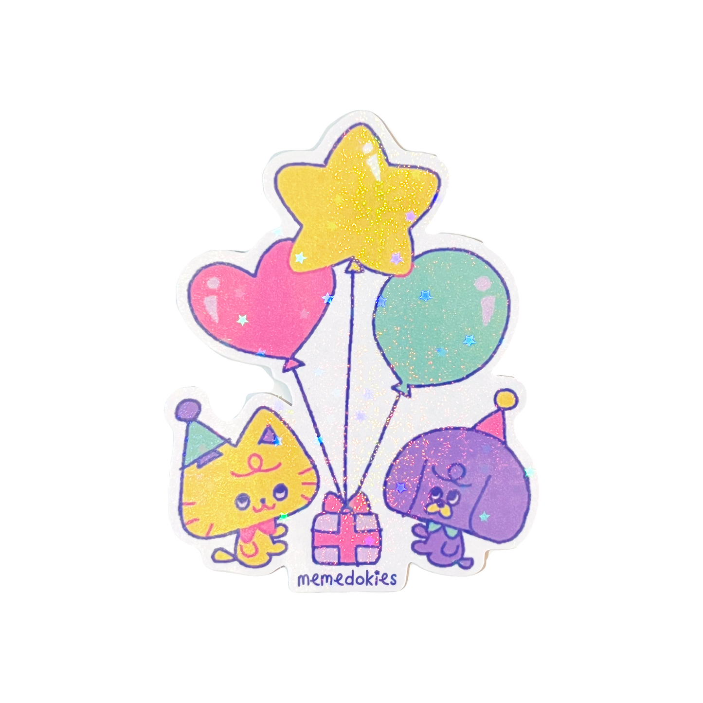 PARTY ANIMALS - Holo Die-Cut Sticker