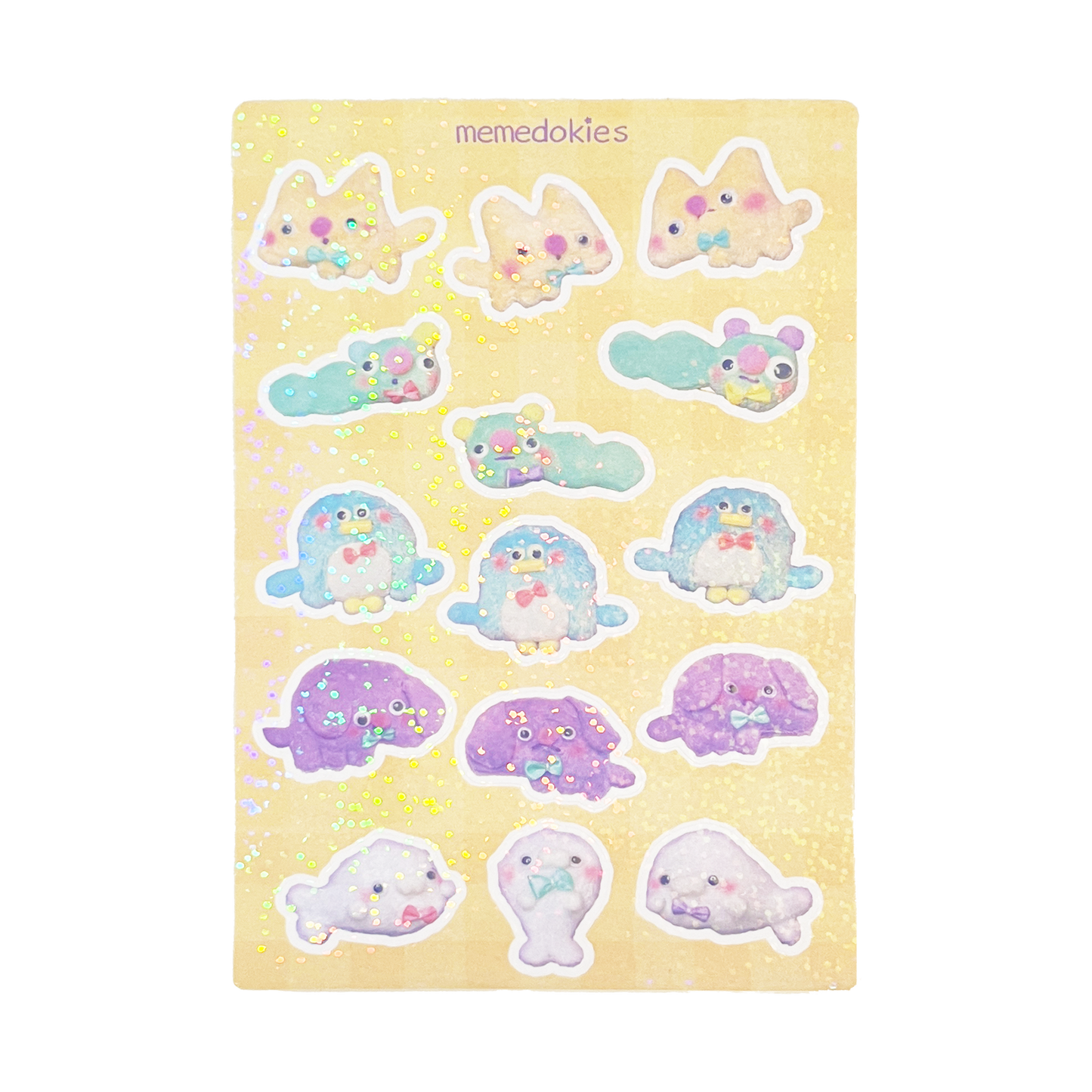 Plushie Animal Sticker sheet
