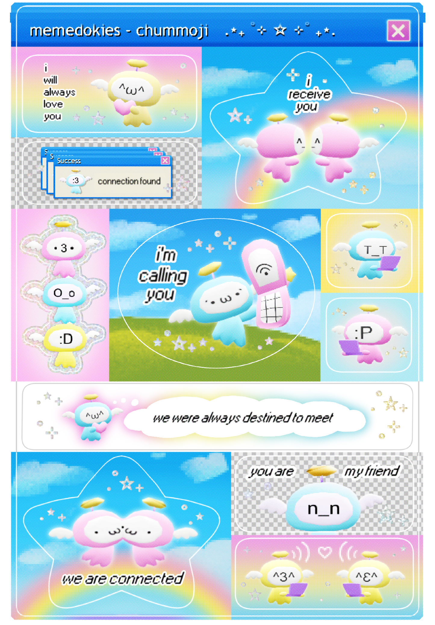 CHUMMOJI Sticker sheet