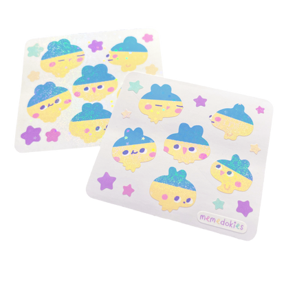 TAMAGOTCHI MINI HOLO STICKER SHEET