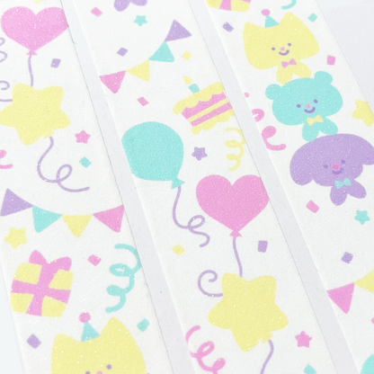 PARTY TIME - GLITTER WASHI TAPE