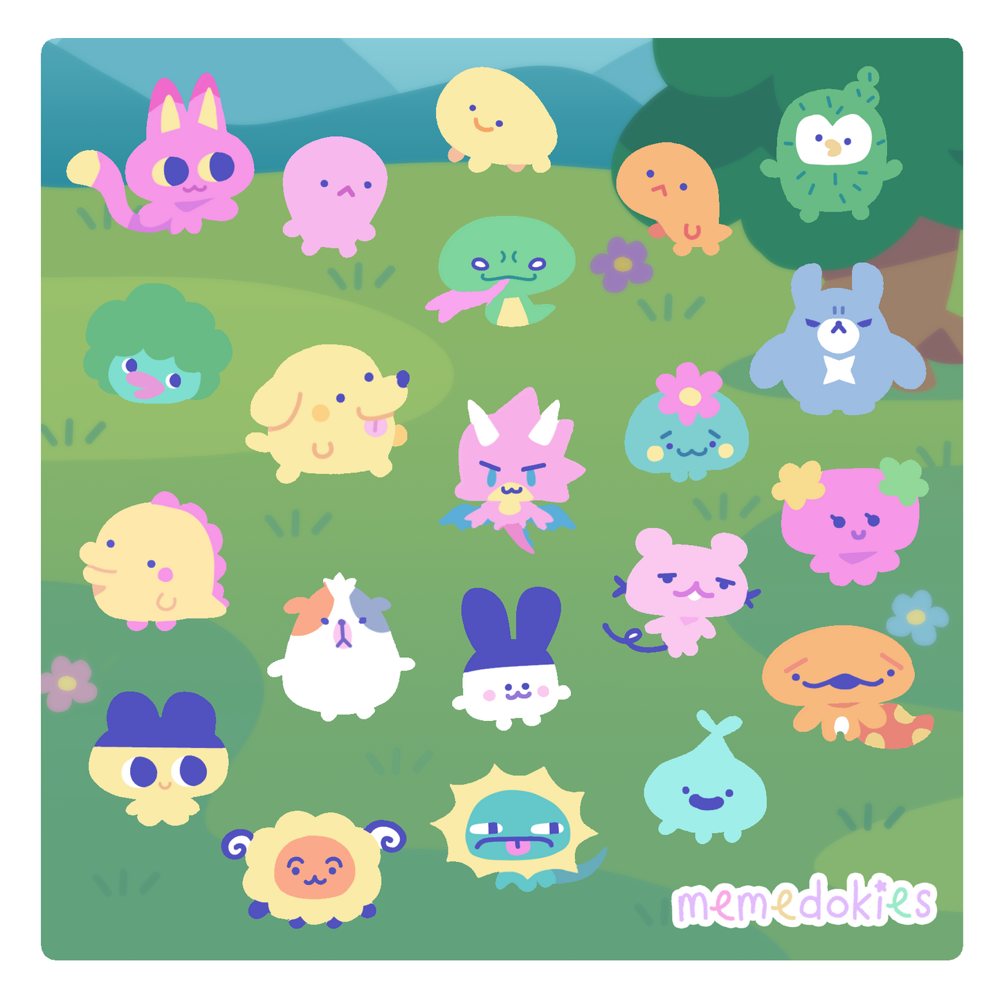 TAMAGOTCHI PARADISE STICKER SHEETS