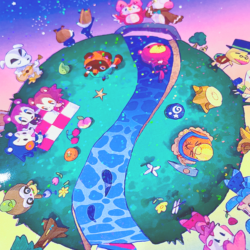 Animal Crossing - Holographic Print