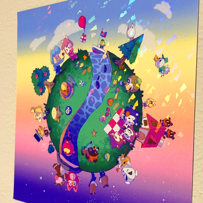 Animal Crossing - Holographic Print