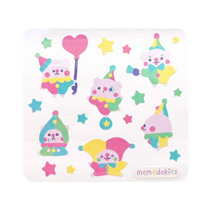 CLOWNS MINI HOLO STICKER SHEET