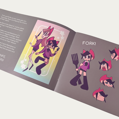 FORK AND KNIFE FOOD FIGHTERS -  Concept Art Booklet