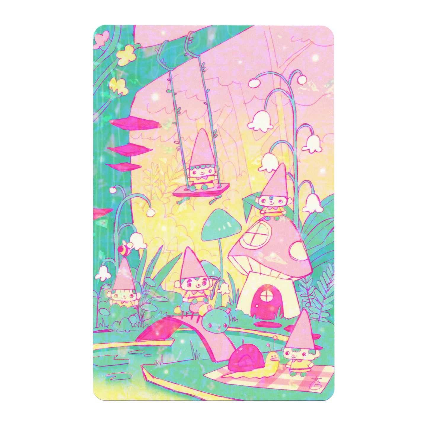 Home of the Gnomes - Holographic Print
