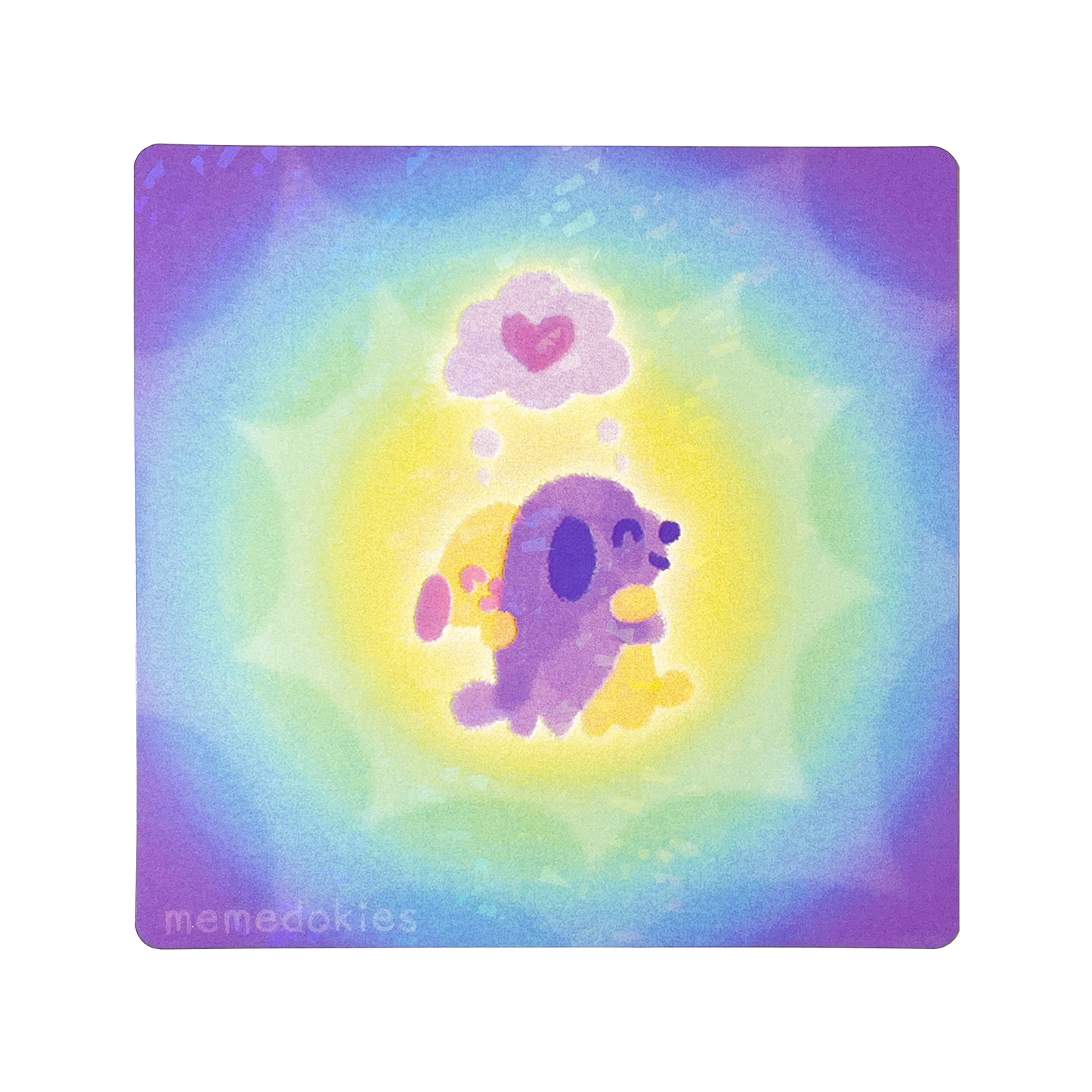 hug puppies - Holographic Print