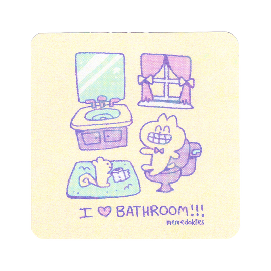 I HEART BATHROOM - Mini Print