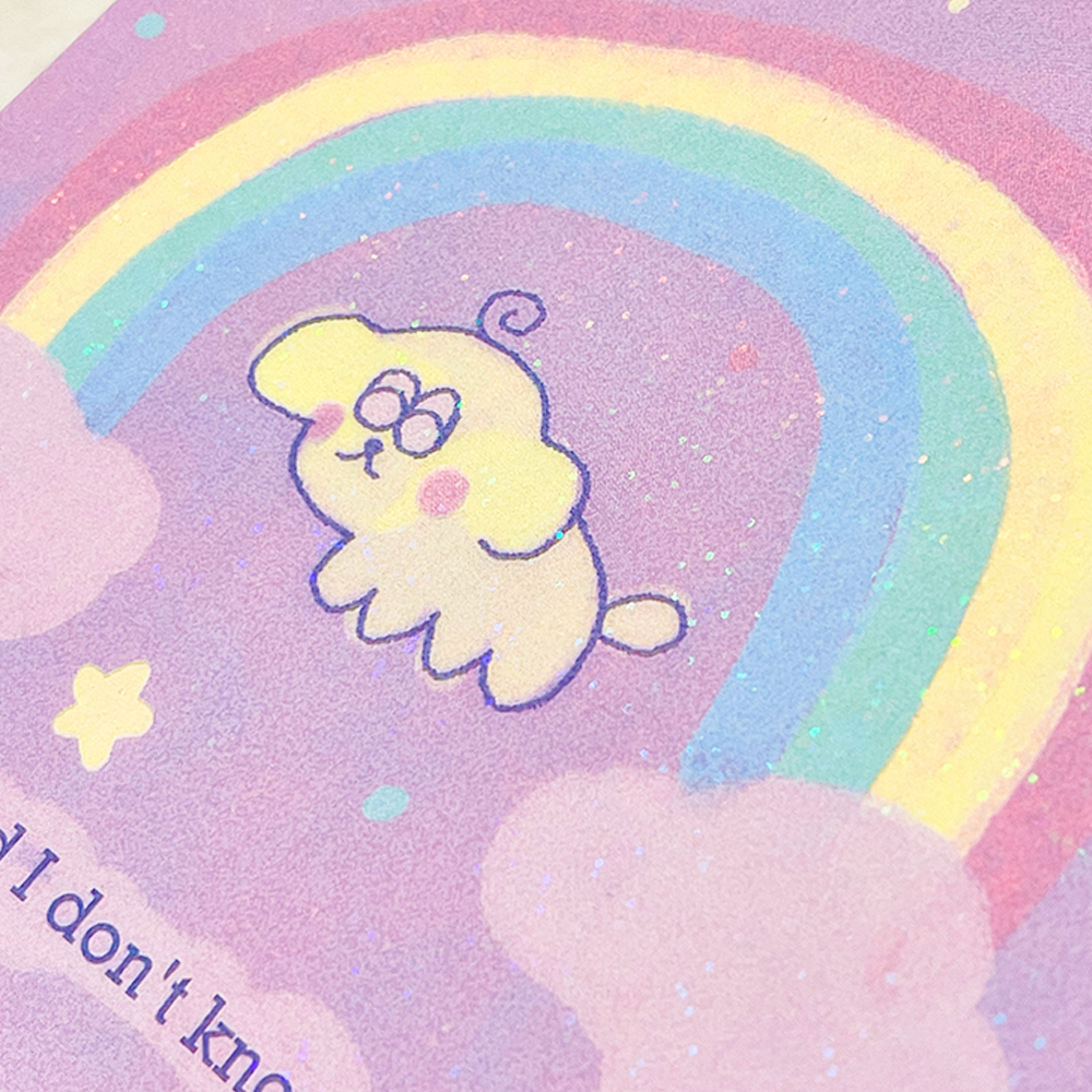 Puppy Yay - Holographic Print