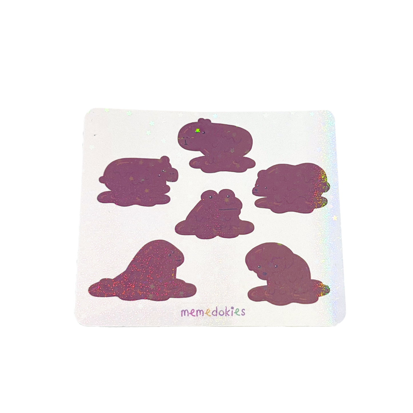 MUD ANIMALS MINI HOLO STICKER SHEET