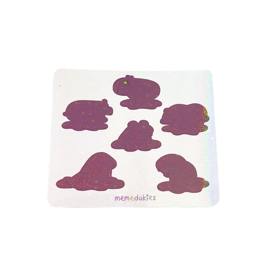 MUD ANIMALS MINI HOLO STICKER SHEET