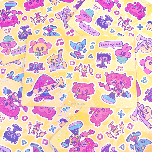 PARAPPA / LAMMY STICKER SHEET