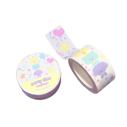 PARTY TIME - GLITTER WASHI TAPE