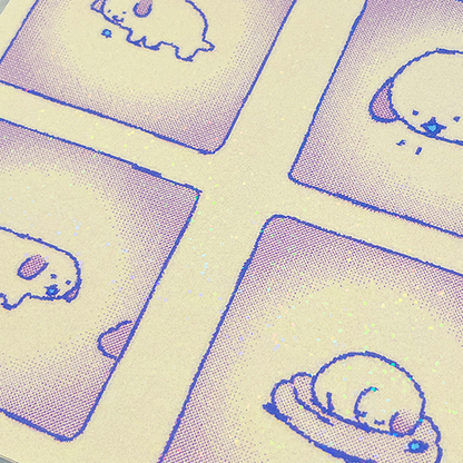 me and my pea - Holographic Print