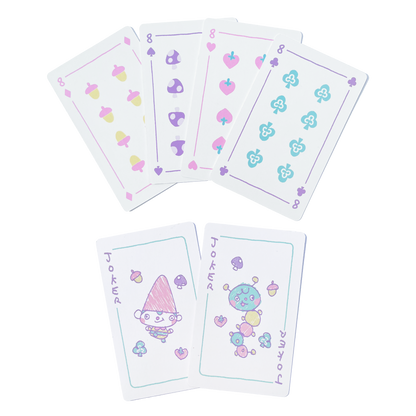 GNOME AND FRIENDS PLAYING CARDS