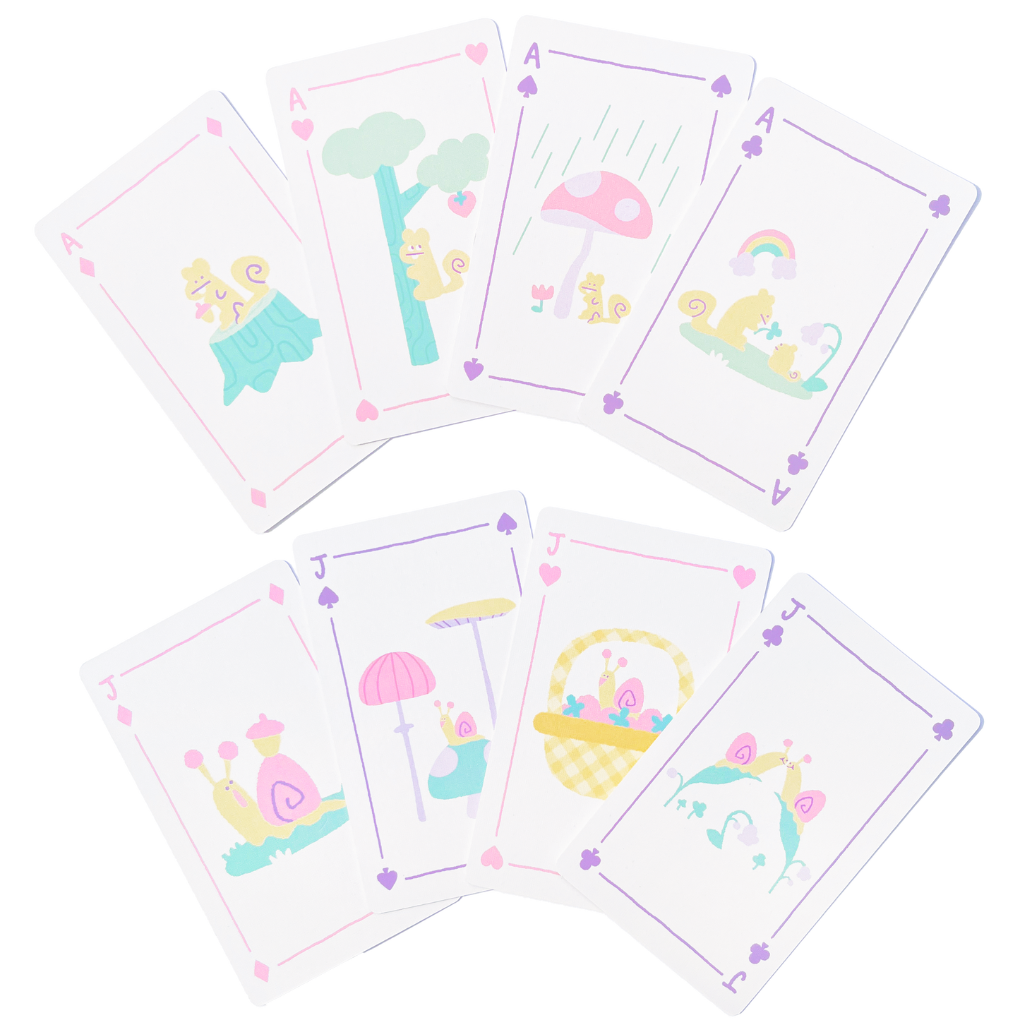 GNOME AND FRIENDS PLAYING CARDS
