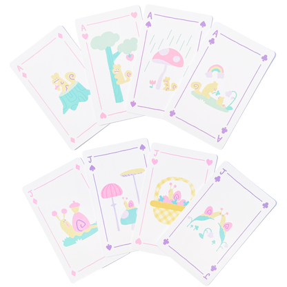 GNOME AND FRIENDS PLAYING CARDS