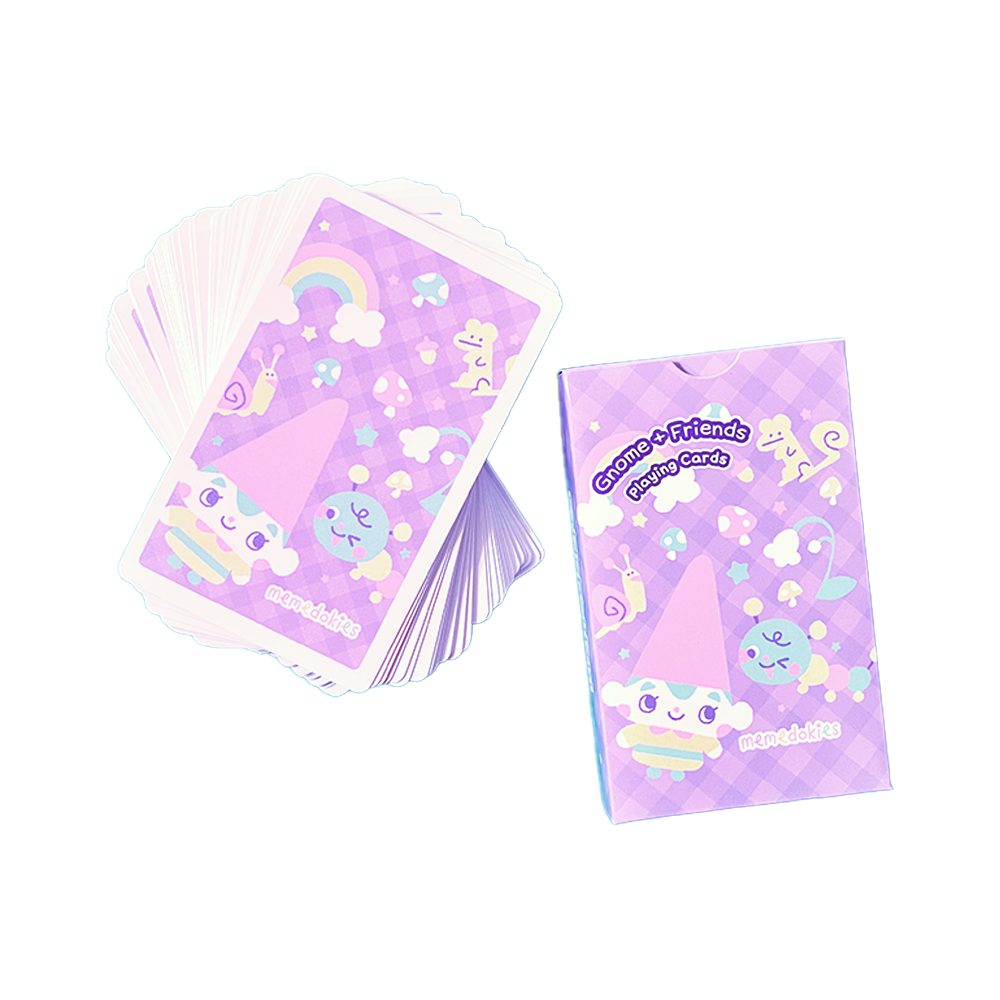 GNOME AND FRIENDS PLAYING CARDS