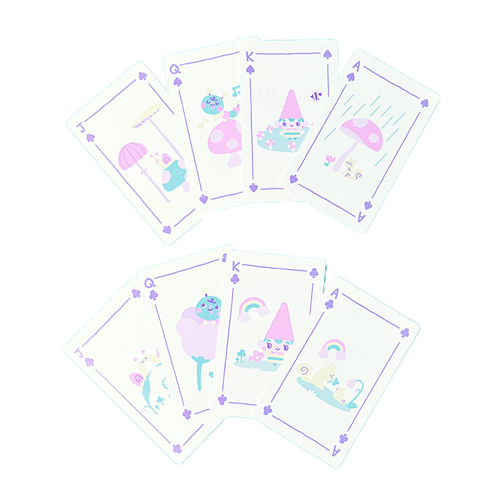 GNOME AND FRIENDS PLAYING CARDS