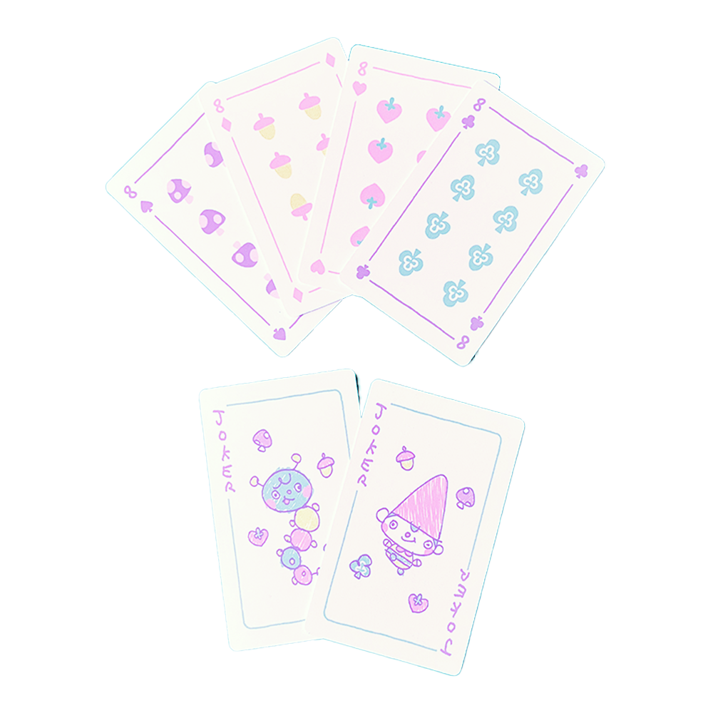 GNOME AND FRIENDS PLAYING CARDS