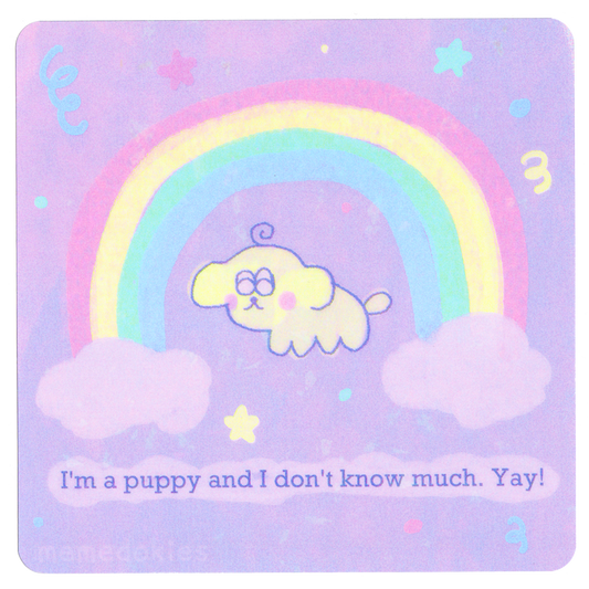Puppy Yay - Holographic Print