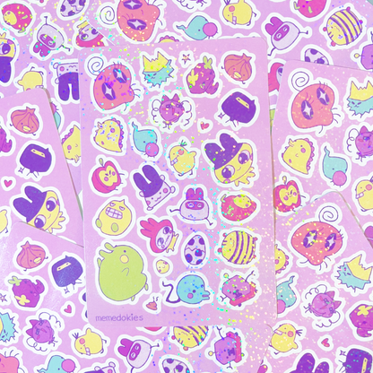 Tamagotchi sticker sheet