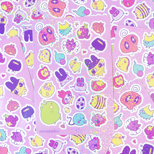 Tamagotchi sticker sheet
