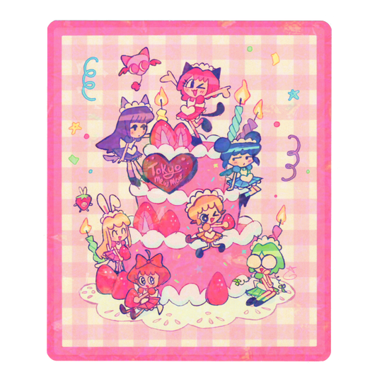 Tokyo Mew Mew Cake - Holographic Print