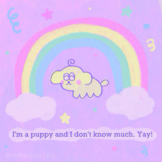 Puppy Yay - Holographic Print