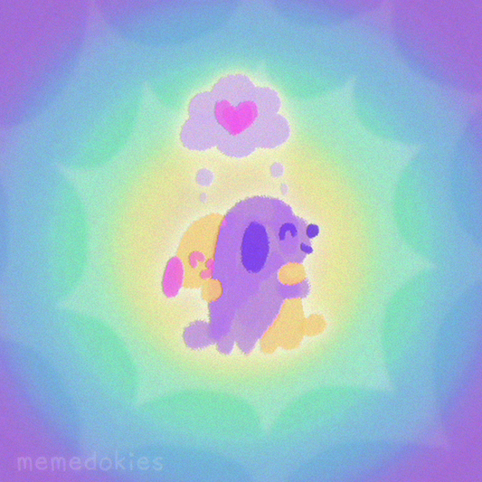 hug puppies - Holographic Print