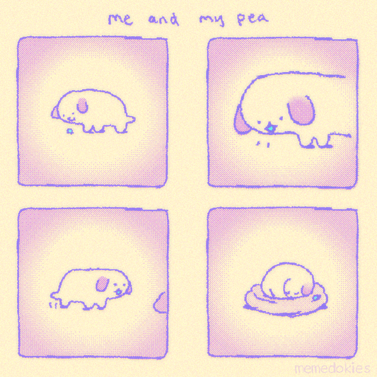 me and my pea - Holographic Print